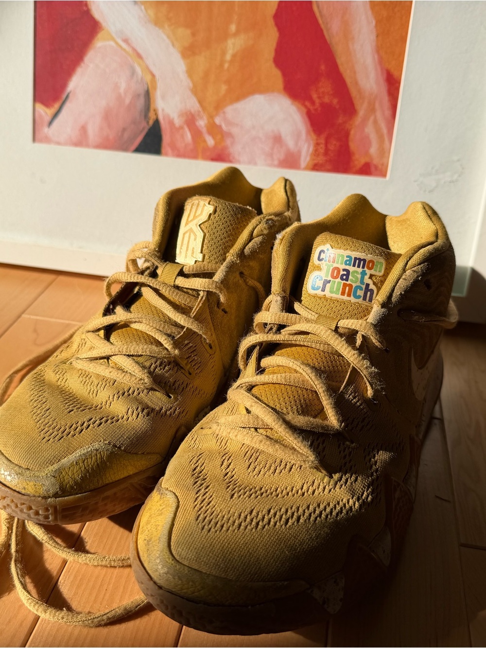 Nike Kids Yellow Cinnamon Toast Crunch Sneakers